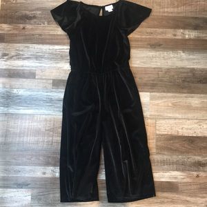 Old Navy Girls velvet romper Size 10-12